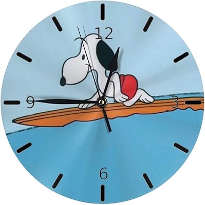 Amazon Co Jp 壁紙1がかっこいいスヌーピーです 掛け時計 円形 シンプル 静音 おしゃれ 高級感 フレームなし インテリア 壁掛け時計 置き時計 ホーム キッチン
