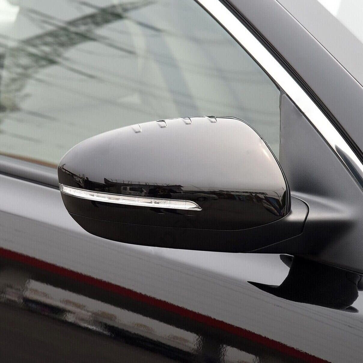 Door Rearview Mirror Cap Cover Housing Fit For Kia Optima K5 2011 2012 2013 2014 2015 (Black, Right)