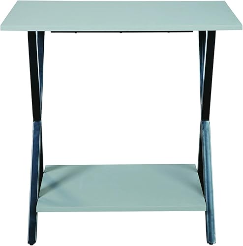 Miniatura 4 de Alaterre Furniture Cornerstone Mesa auxiliar de 31 pulgadas de ancho con revestimiento de hormigón