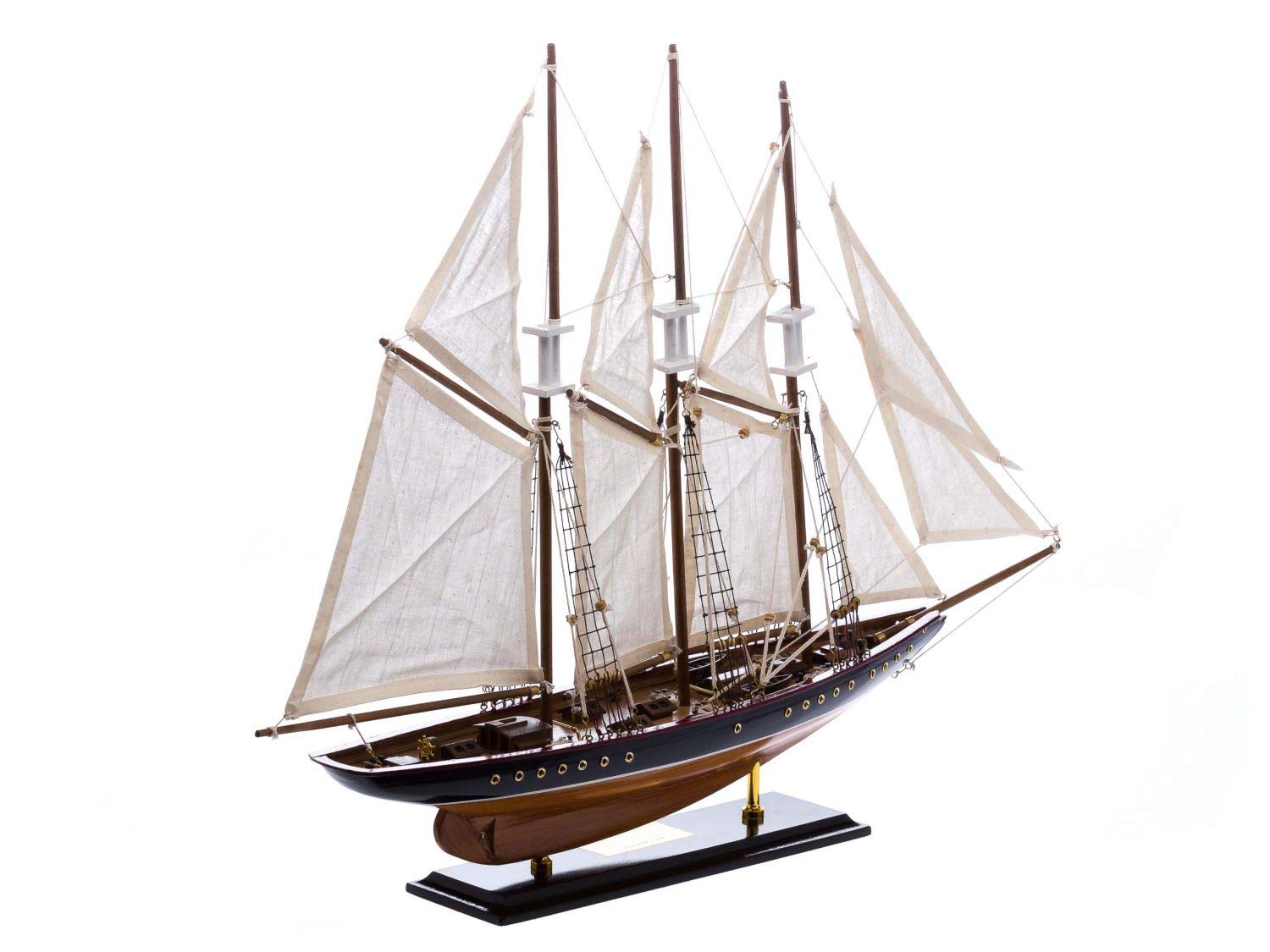 Modellschiff Atlantic Segelschiff Segelyacht Yacht Schiff 71cm kein Bausatz