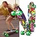 WeSkate Mini Cruiser Skateboard tabla completa retro tabla de skate vintage con...