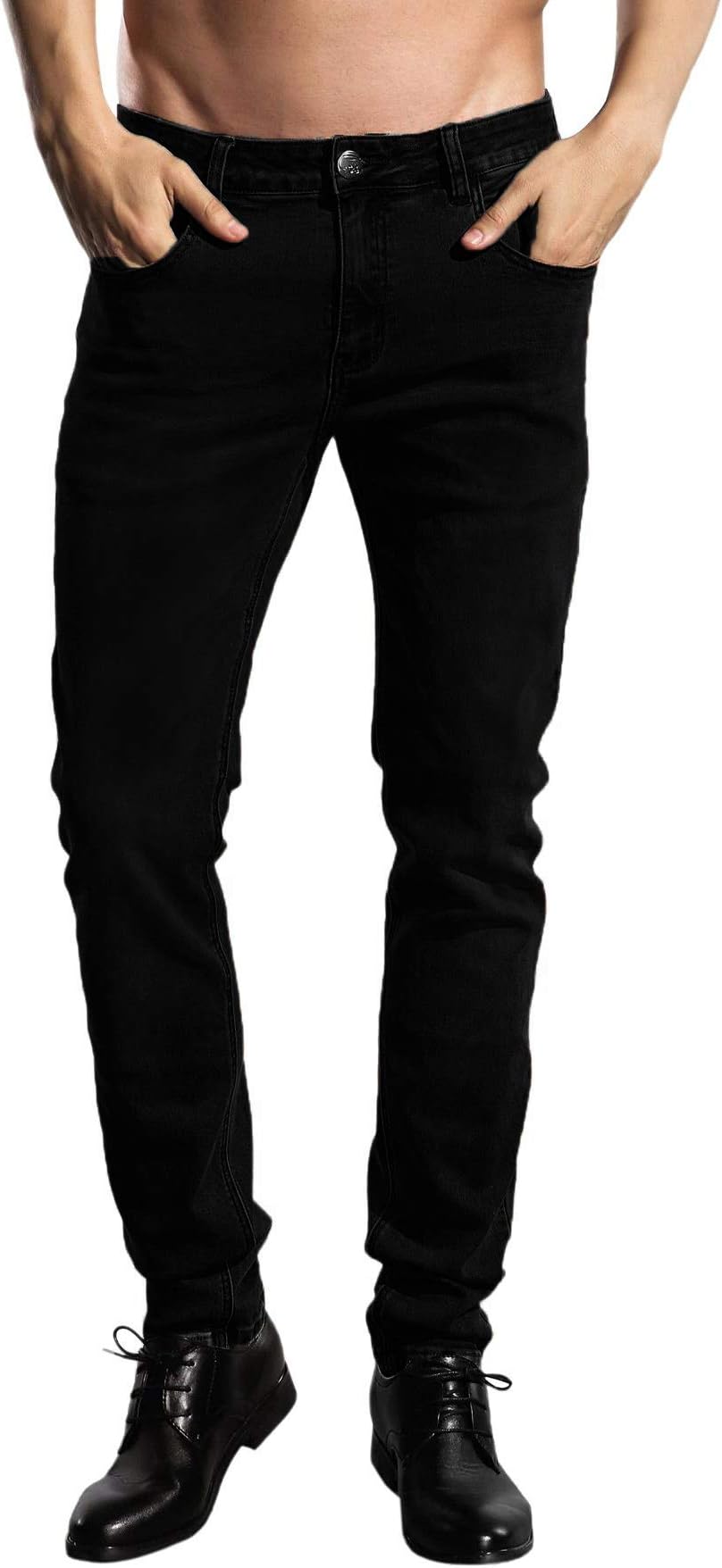 Jeans Pants Slim Fit, Younger-Looking Fashionable Colorful Comfy Stretch Jeans Pants for Men, Skinny Jeans Stretch Fit …