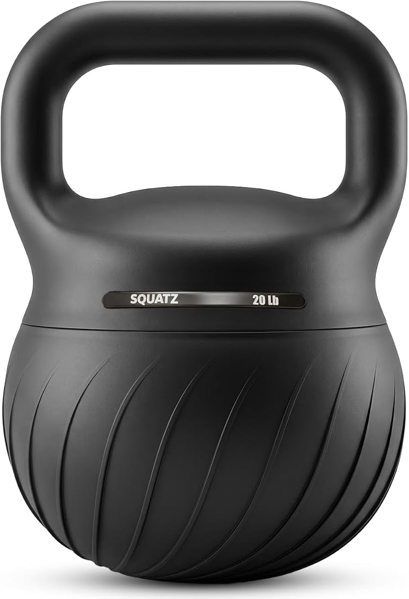 Squatz Soft Training Kettlebells for Home Gym, Shock-Absorbing Base, Kettlebell with Extra-Wide Non-Slip Handle, Floor-Safe Design for Strength Workouts and Full Body Conditioning Sessions