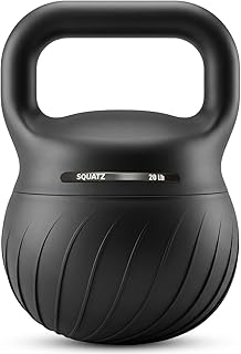 Squatz Soft Training Kettlebells for Home Gym, Shock-Absorbing Base, Kettlebell with Extra-Wide Non-Slip Handle, Floor-Safe Design for Strength Workouts and Full Body Conditioning Sessions