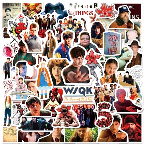 50PCS Strange Things Stickers for Kids,Hot American TV Series Stickers