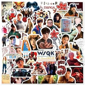 50 calcomanías impermeables para botella de agua, funda de viaje para adultos, adolescentes, laptop, guitarra, monopatín, teléfono, computadora, bicicleta, cuaderno, casco (GQWU50)