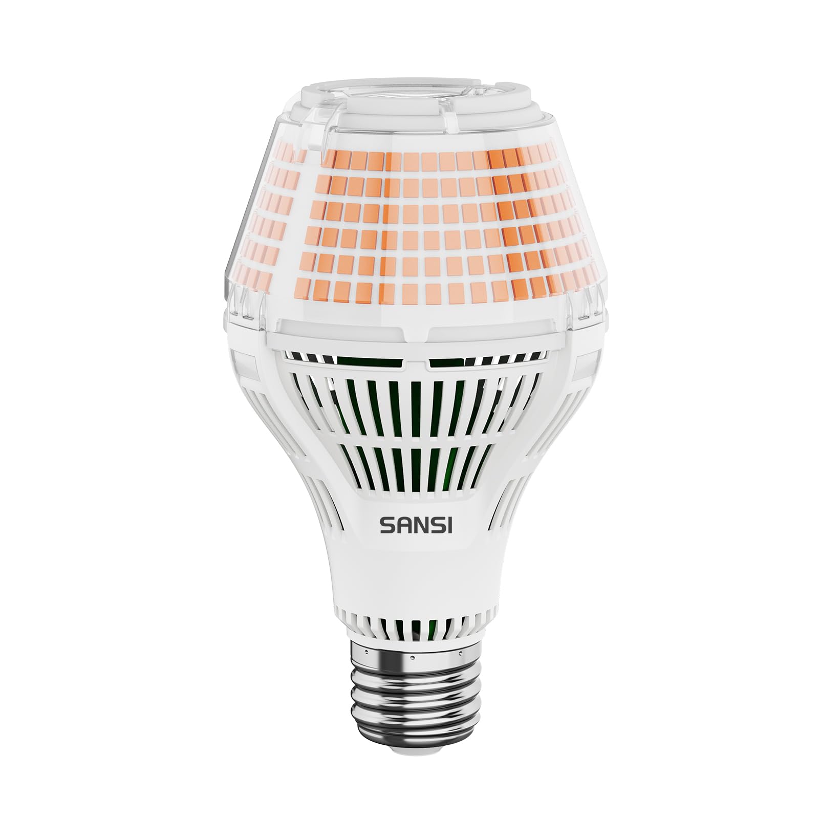 SANSI Bombilla LED 50W A21, Equivalente 500W, 7500 Lúmenes, 3000K Luz Día, Casquillo E27, No Regulable, Tecnología Cerámica, Alto Ahorro Energético para Hogar Oficina