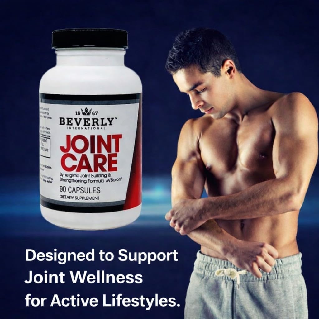 Beverly International Joint Care, 90 Capsules. All Over Joint Support. 3-Stage Formula with Glucosamine, Chondroitin, MSM, Hyaluronic Acid. Supports Joint Comfort, Mobility & Active Lifestyles.
