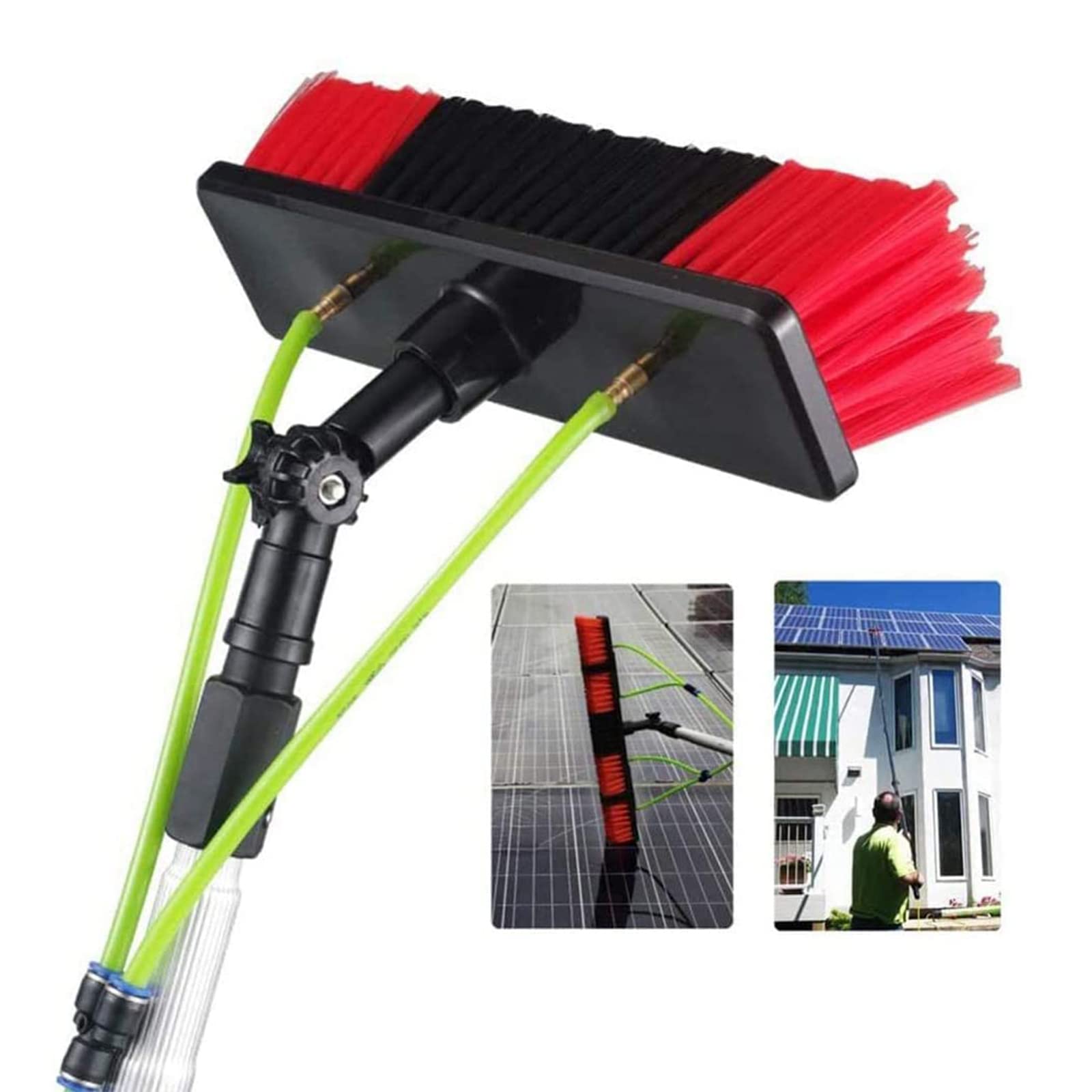 JYBNBBE Professional Window Cleaning Kit with 50cm Brush Head & 6m Hose - Perfect for Solar Panels & Photovoltaic Systems - Efficient Window Cleaner Tool,55cm Brush Head-6M/21FT