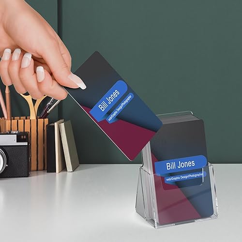 Miniatura 6 de Marketing Holders Paquete de 10 portatarjetas de visita para encimera para citas verticales de 2 x 3.5 pulgadas o tarjetas de regalo en salones CPAs
