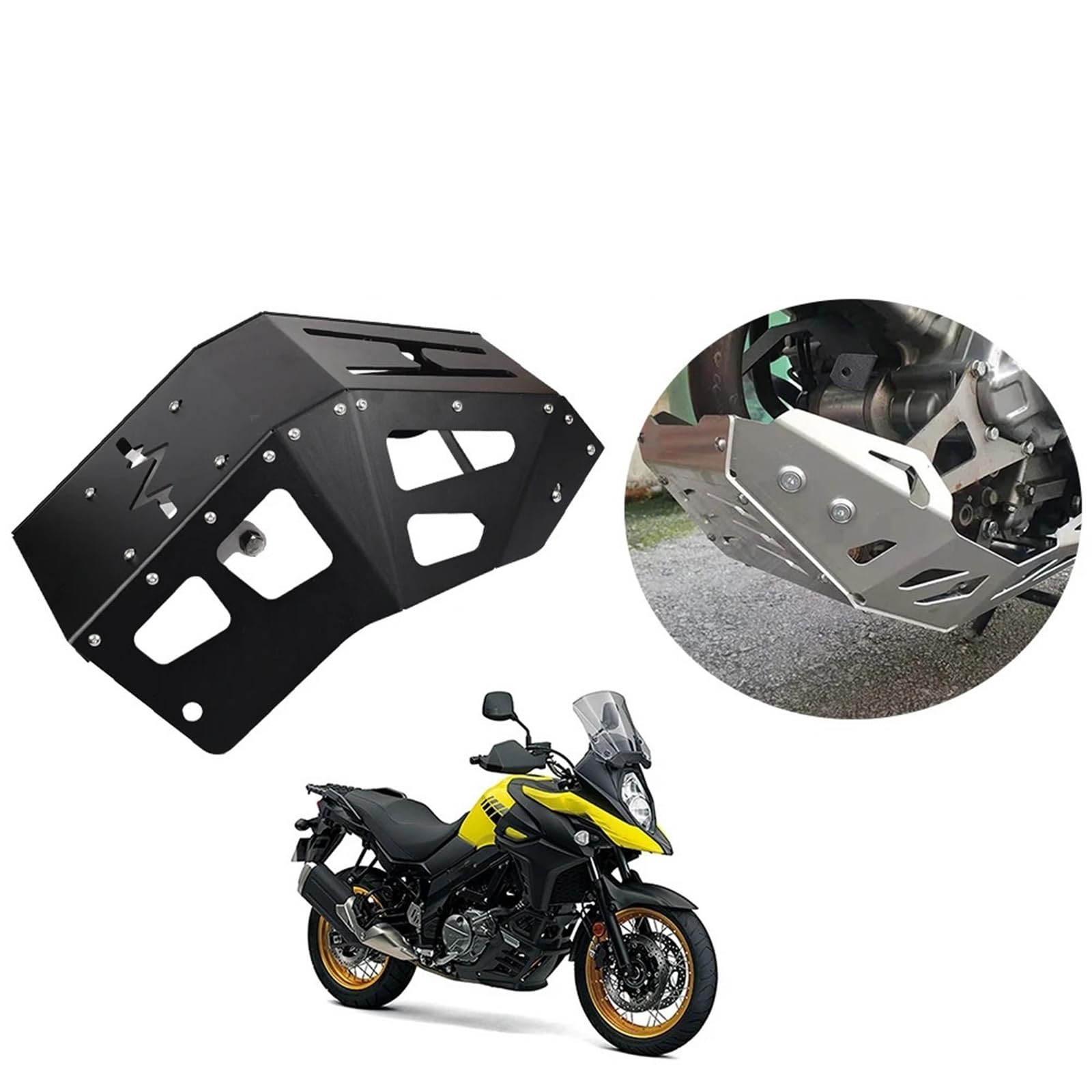 Telaio del corpo Kit Protezione telaio motore moto Piastra paramotore Copertura protettiva Panca adatta per SUZUKI V Strom 650XT 650XT DL650XT V