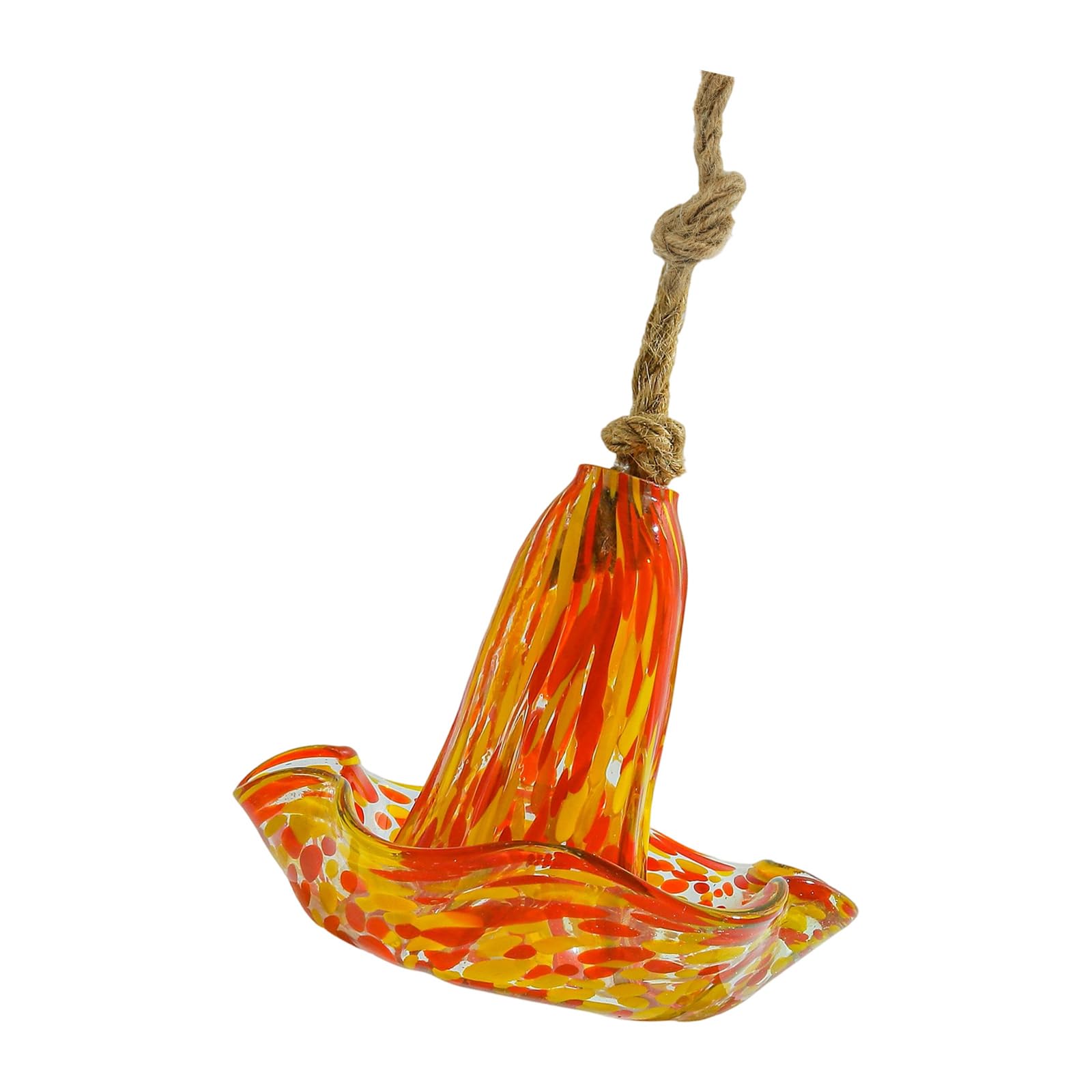 Comedero de colibrí de vidrio duradero con diseño elegante para el jardín