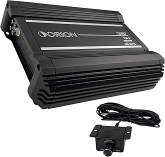 Orion XTR Series XTR750.2 High Power Class A/B 2-Channel Amplifier - 750W RMS, 2/4 Ohm Stable, High/Low Pass Crossover, Bass Boost Control, MOSFET Power Supply, Bass Knob Included, Made in Korea
