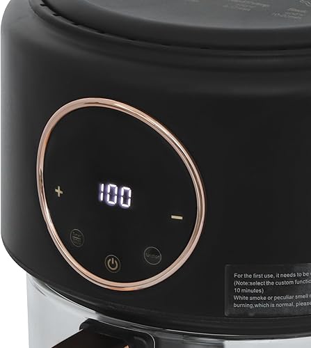 Miniatura 8 de Freidora de aire de vidrio 6 en 1 3.8 cuartos de galón con control de temperatura de vidrio transparente 176.0 F-392.0 F Temperatura ajustable 60
