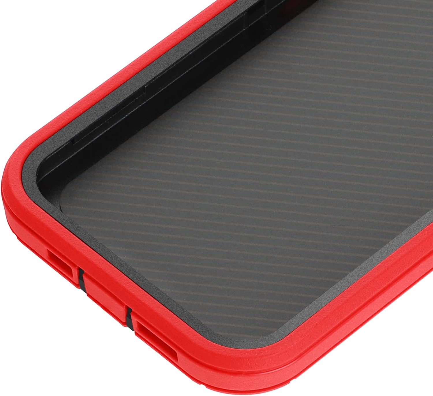 Compatible with iPhone 13 Pro Max Phone Case with Tempered Glass Screen Protectors,3 Layers Military Full Body Drop Protective Heavy Duty Shockproof For iPhone 13 Pro Max Cover 6.7 inches RedBlack - Image 2