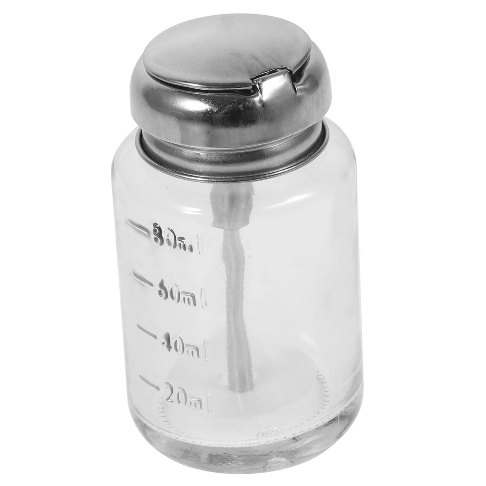 CALLARON 5 Stück Pumpflasche Klar Tragbar Bruchsicher Geruchlos Nachfüllbar für Kosmetikflüssigkeiten Nagellackentferner für Nageldesign und Make Up Handlich Kompakt Langlebig