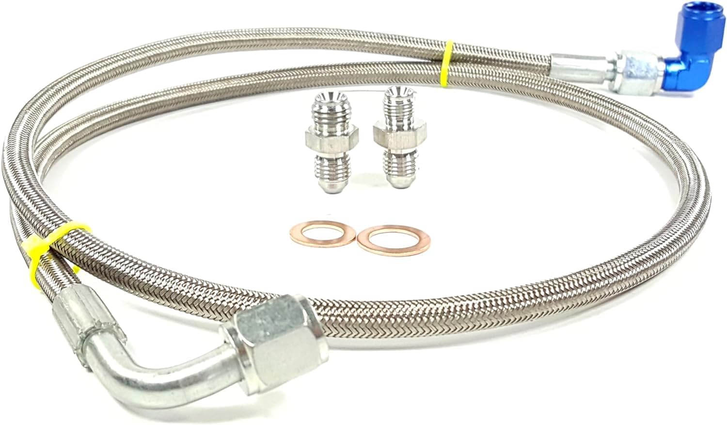 Turbo Oil Feed Line 4AN PTFE Braided For VW Jetta Golf Mk4 Mk5 1.9 TDI Diesel BEW BRM BHW 1998-2007