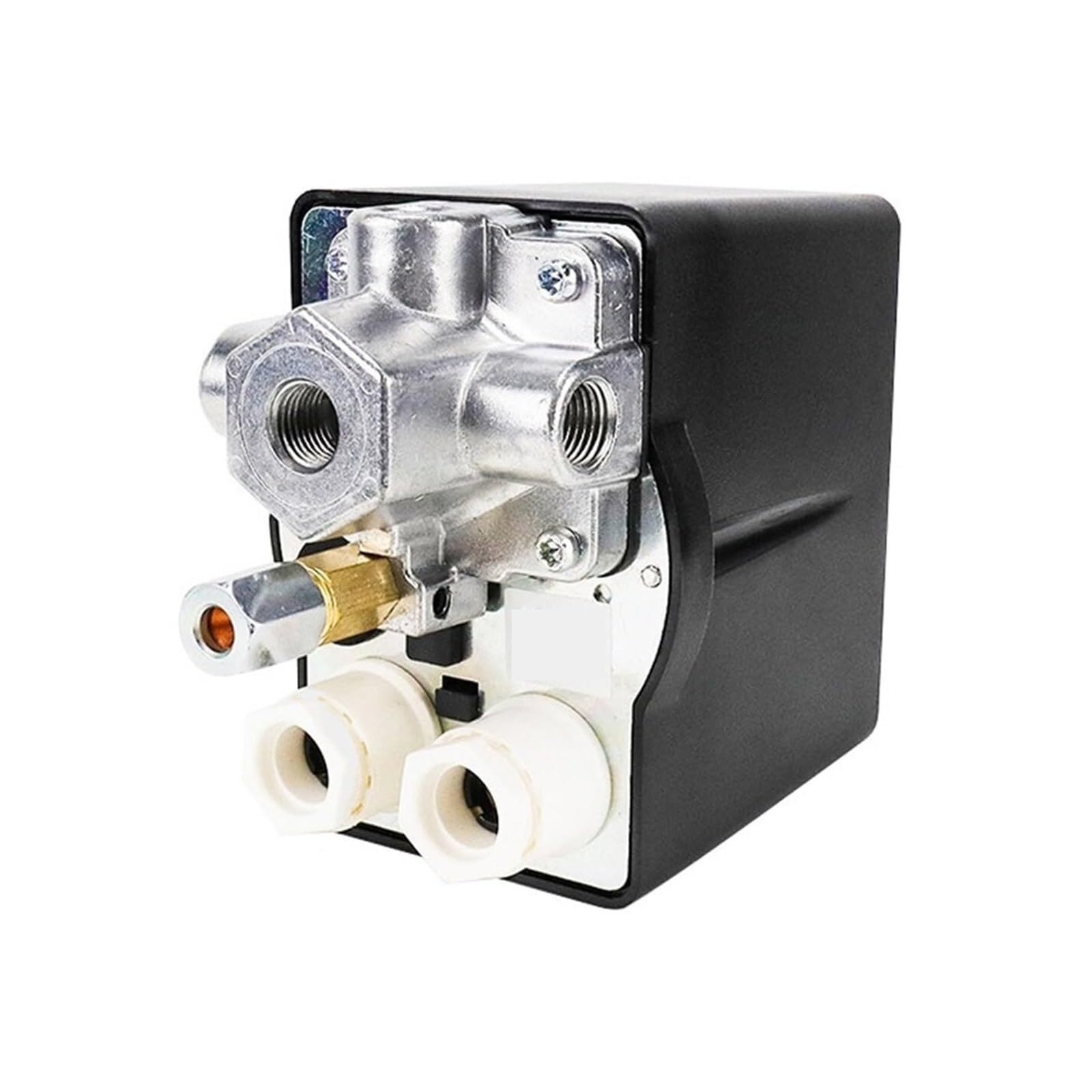 Regulador de presión, Interruptor De Presión, 380V 90-120 Psi, Perilla Encendido/apagado Manual, Controlador Compresor Aire Con Relé Protección Térmica LF12,para pistola pulverizadora