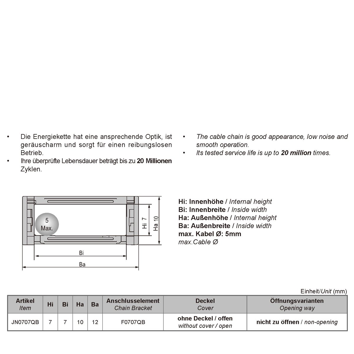 2PCS 1M Hochwertige Nylon Energiekette Schleppkette Drahtträger Kabelschlepp eBa 2PCS 1M Hochwertige Nylon Energiekette Schleppkette Drahtträger Kabelschlepp eBa