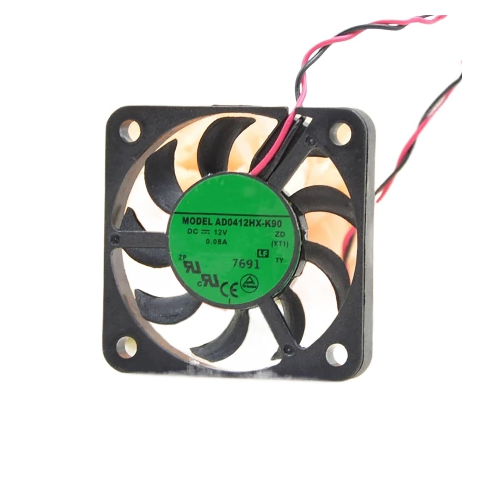 Axialer Lüfter for kompaktes Gehäuse, AD0412HX-K90, 12 V, 0,08 A, 40 x 40 x 6 mm, 2-Draht-Kühler