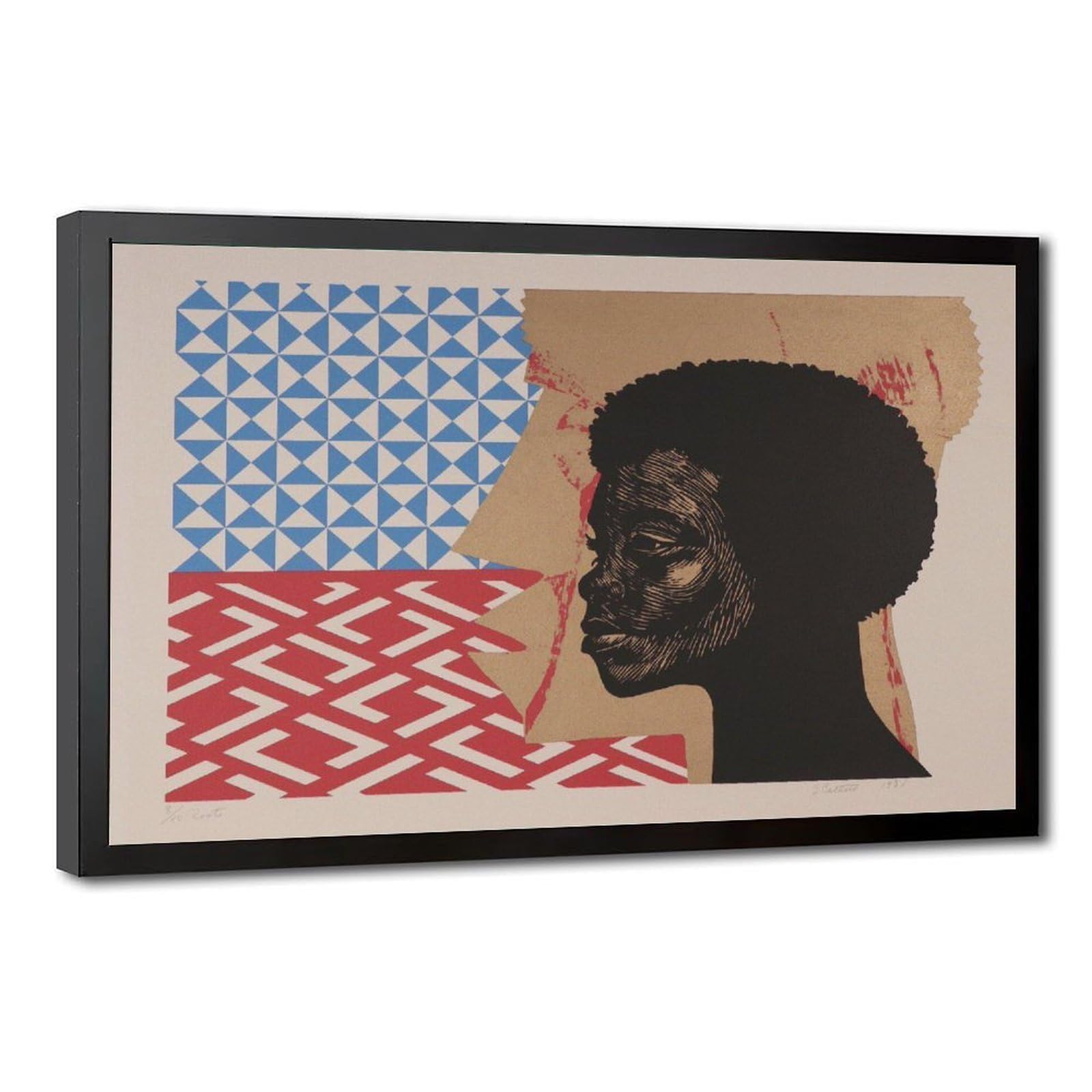 Elizabeth Catlett Roots impression giclée toile cadre suspendu - 8