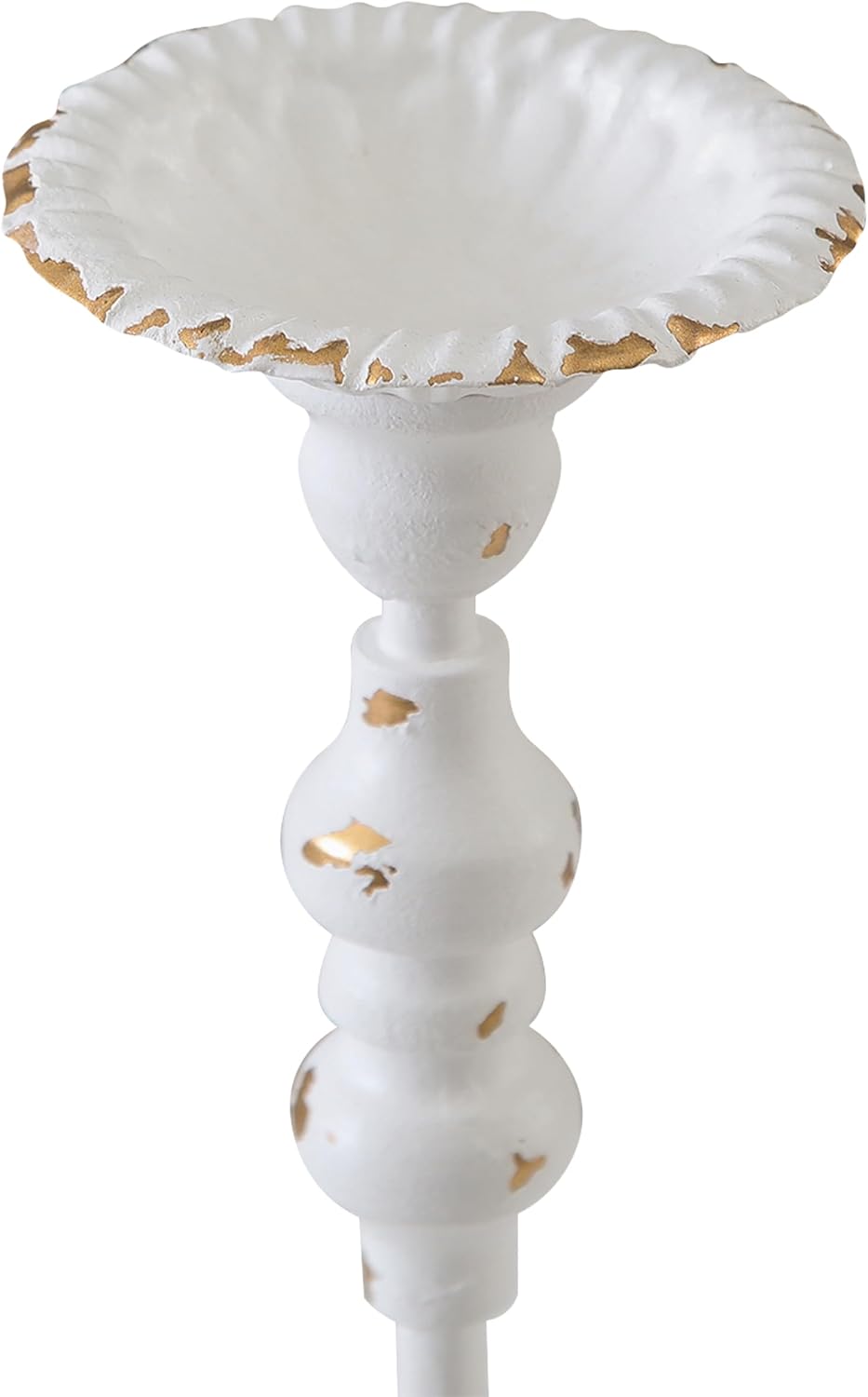 SOFE Metal Candlestick Holder 12" Tall, Distressed Pillar Candle Holder image 3