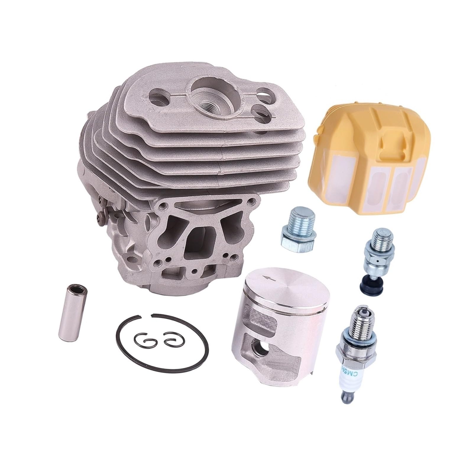 Bougie d'allumage et piston de rechange pour réparer le moteur d'une tronçonneuse 550XP