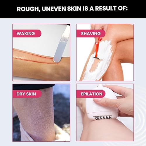 Miniatura 5 de Borrador exfoliante suavizante de golpes  Para piel áspera y con baches  con espirulina, ácido glicólico y ácido láctico  para hombres y mujeres