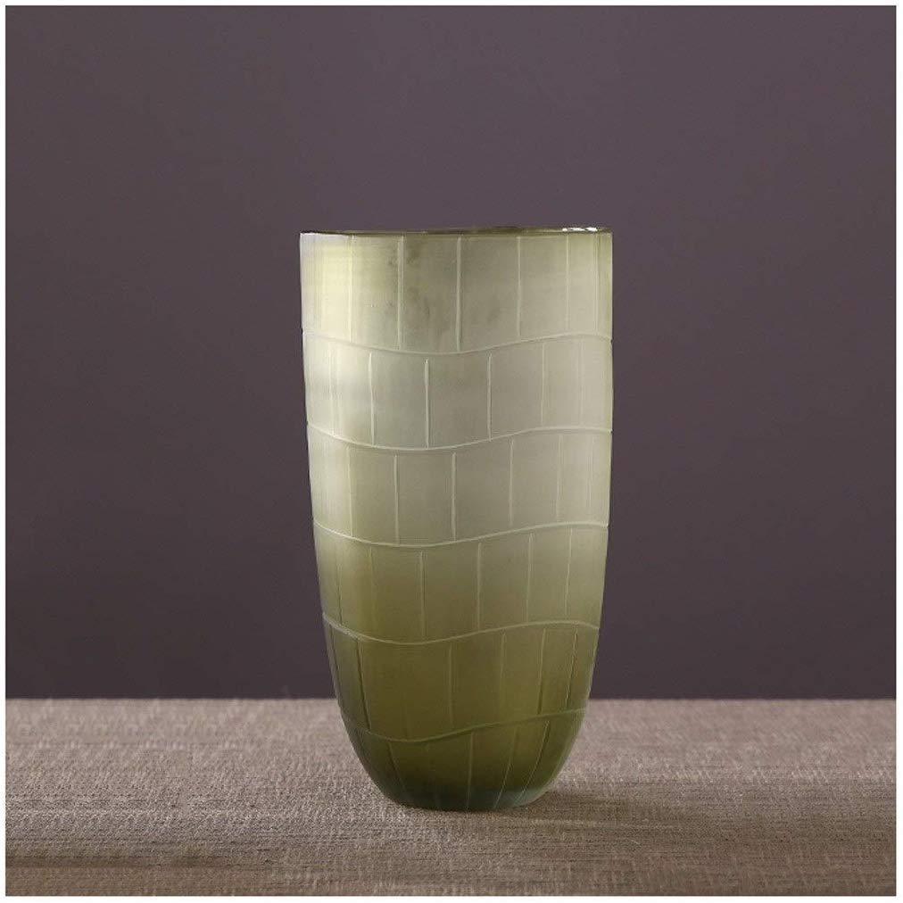 Vase en verre salon pour fleurs séchées et décoration table à manger