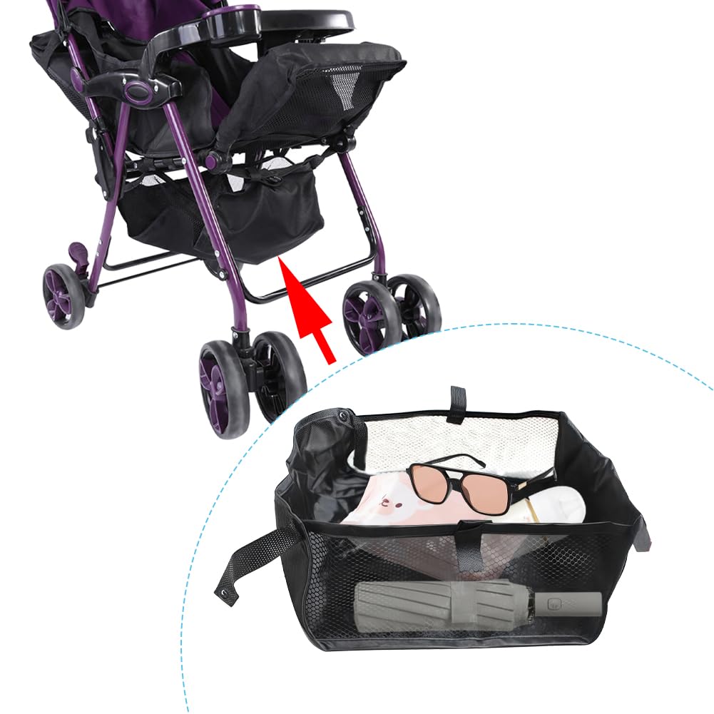 Joyzan Cestino per Passeggino, Borsa Portaoggetti Universale Riporre I Prodotti del Bambino Resistente alla Polvere Organizer Fondo da Appendere al Passeggini Borse Carrozzina Pannolini Posizioname