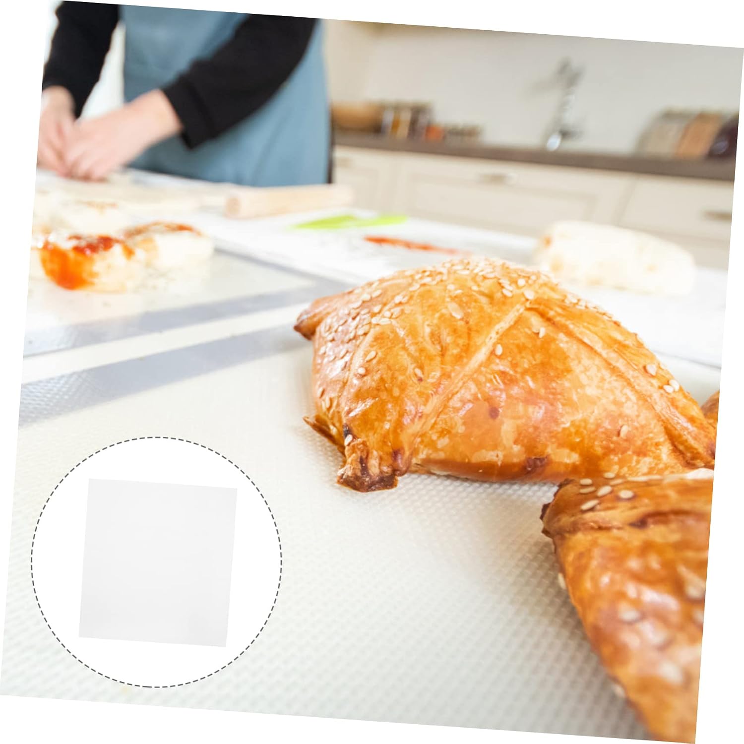 6 Pack Silicone Dehydrator Mats Reusable White Dryer Sheets