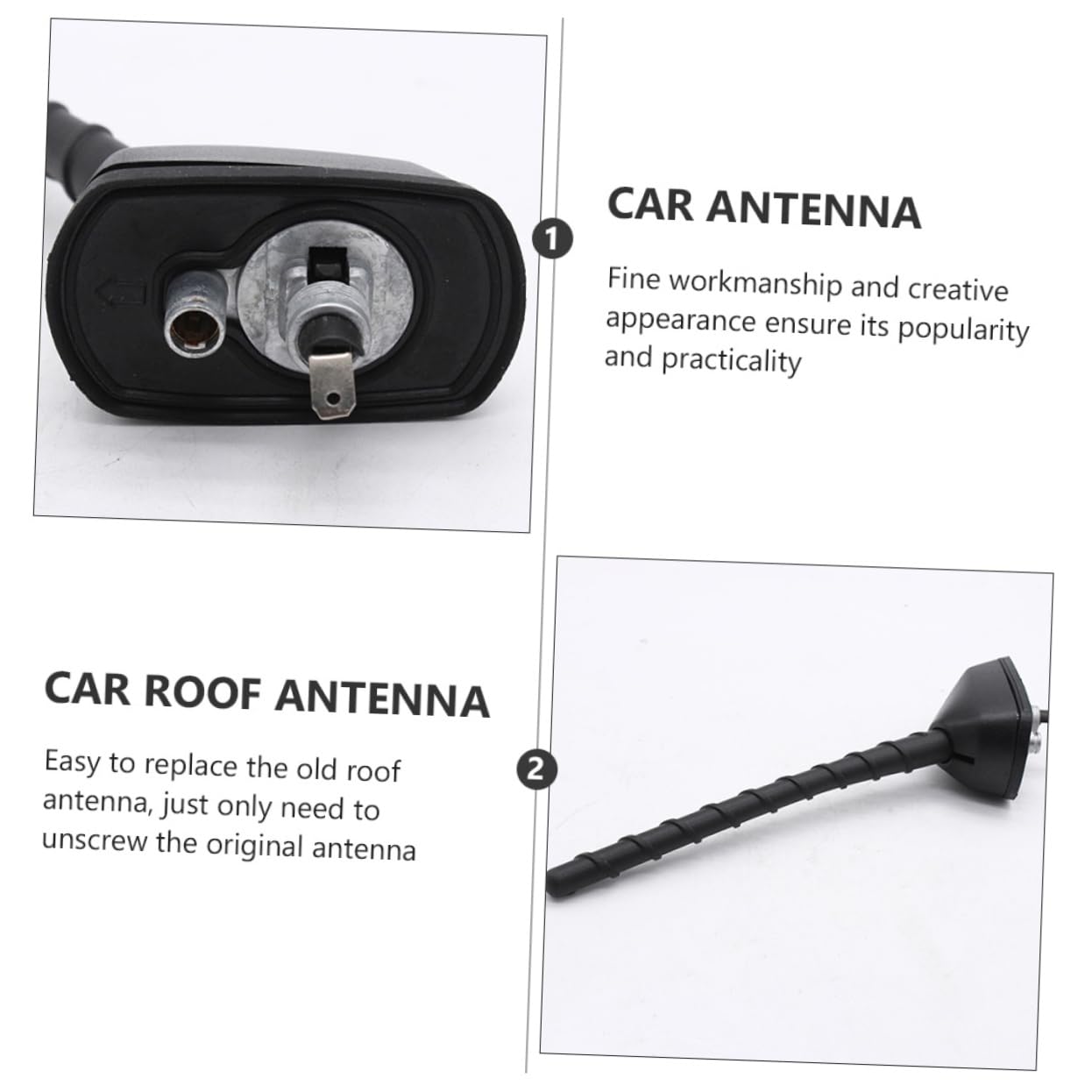 jojofuny Antena Modificada para Coche Decoración De Techo Accesorio Modificado para Techo Antena Modificada para Coche