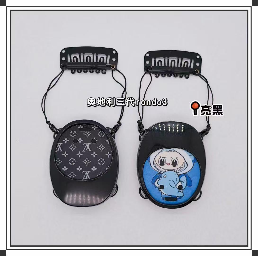 Cochlear Kanso 2 Kanso 3 Protective Case, Anti-Slip Shockproof (Black, MED-EL 2nd and 3rd Generations)