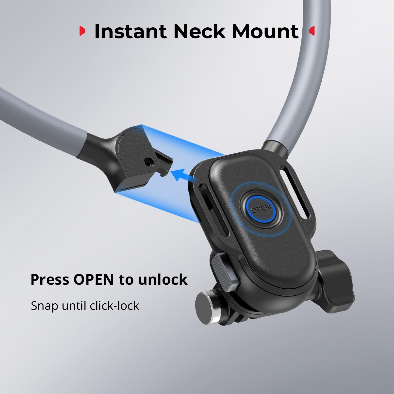 SMALLRIG Magnetische Halshalterung mit Brustgurt für Handy/Actionkamera,POV/Vlog Handyhalterung Brust für iPhone 17/16, für Android, Brusthalterung für GoPro, für DJI osmo/Action, für Insta360– 5127