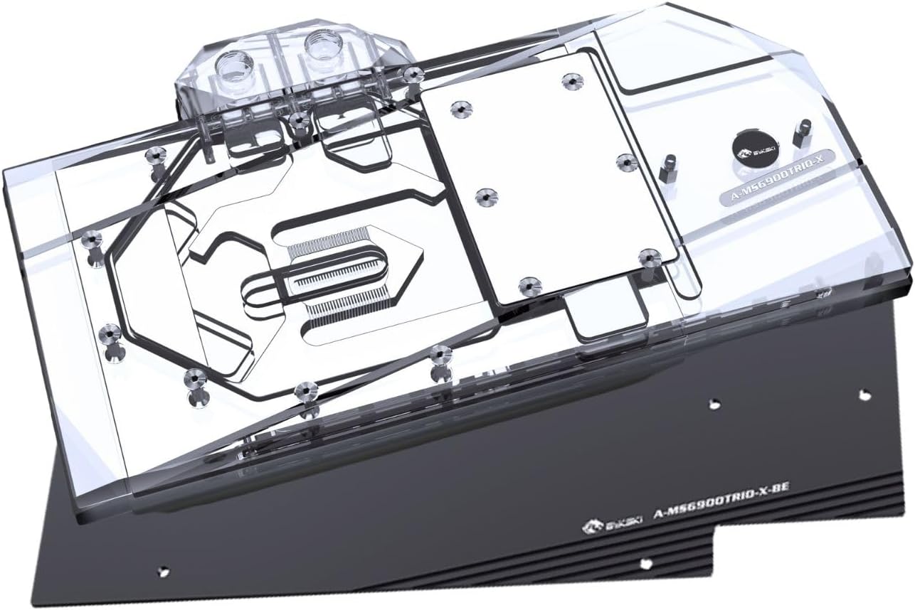 Bykski Full Coverage GPU Water Block and Backplate for MSI RX 6900XT Gaming X Trio (A-MS6900TRIO-X)