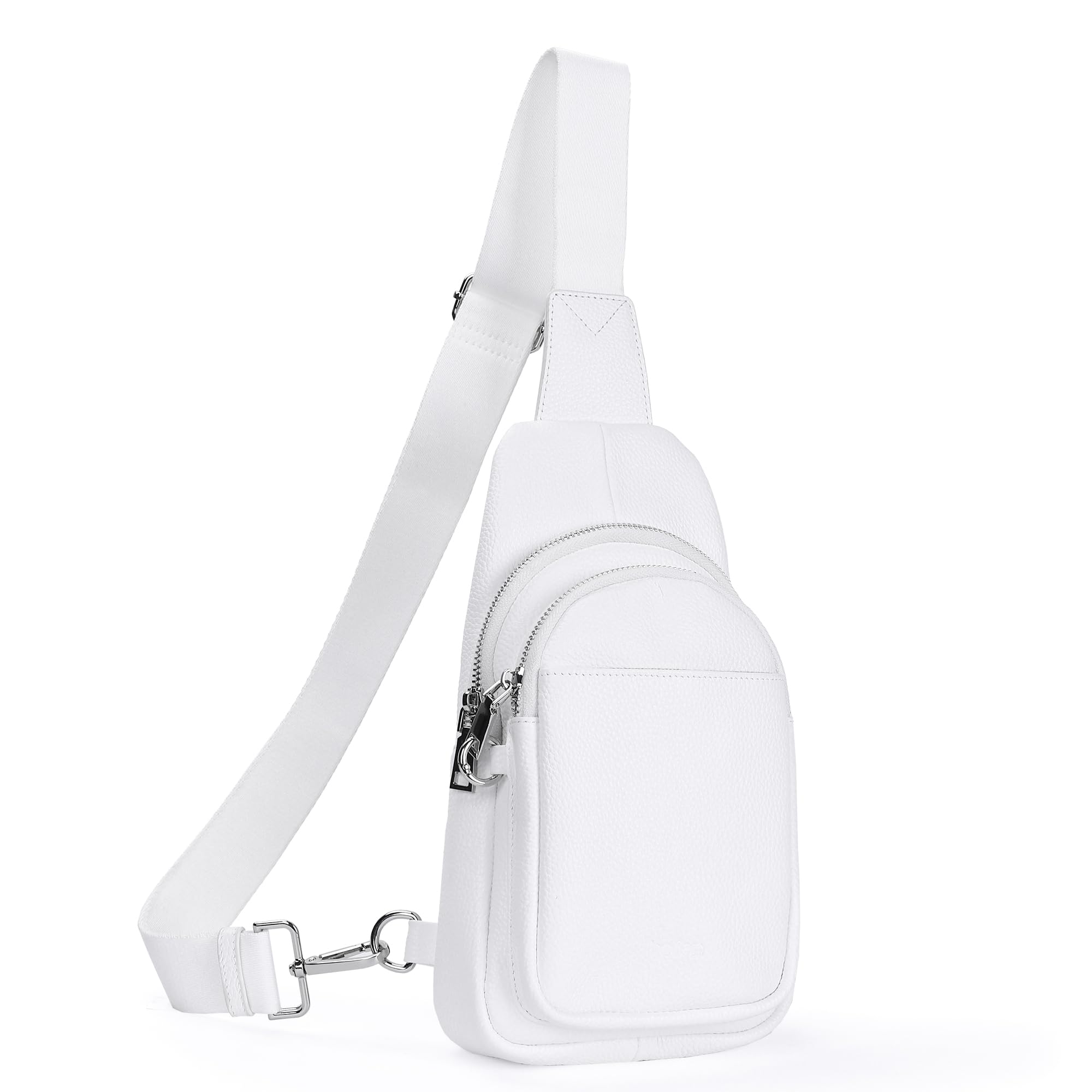 befen Borsa a Tracolla Donna, Mini Sling Bag Vera Pelle Zaino Monospalla Marsupio Tracolla Elegante Borsello Tracolla Viaggio Antifurto per Trekking, Lavoro, Sport