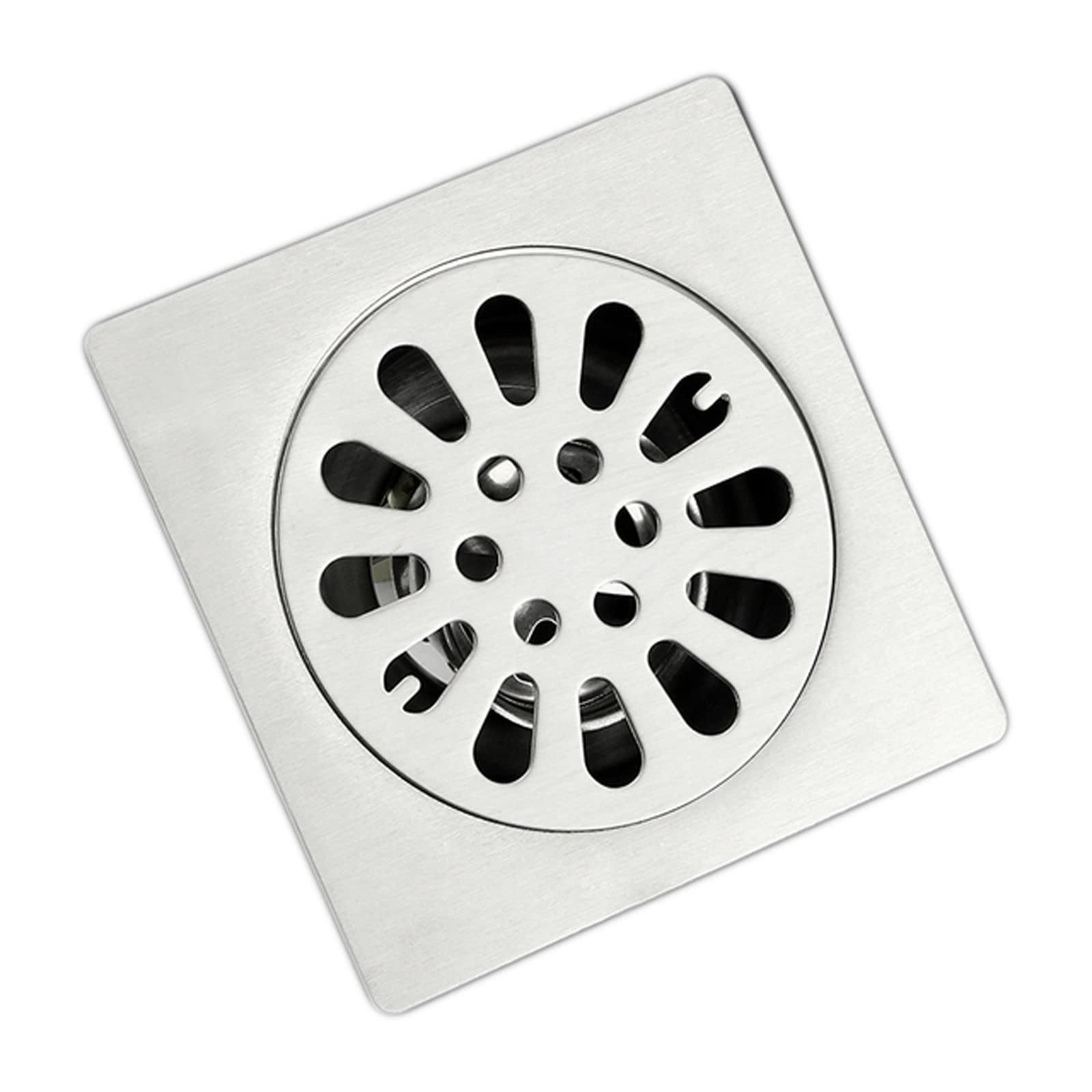 FLYIODFCXV Drain Plugs, 4 Inch Square Stainless Steel Shower Waste Drainer Single-Purpose