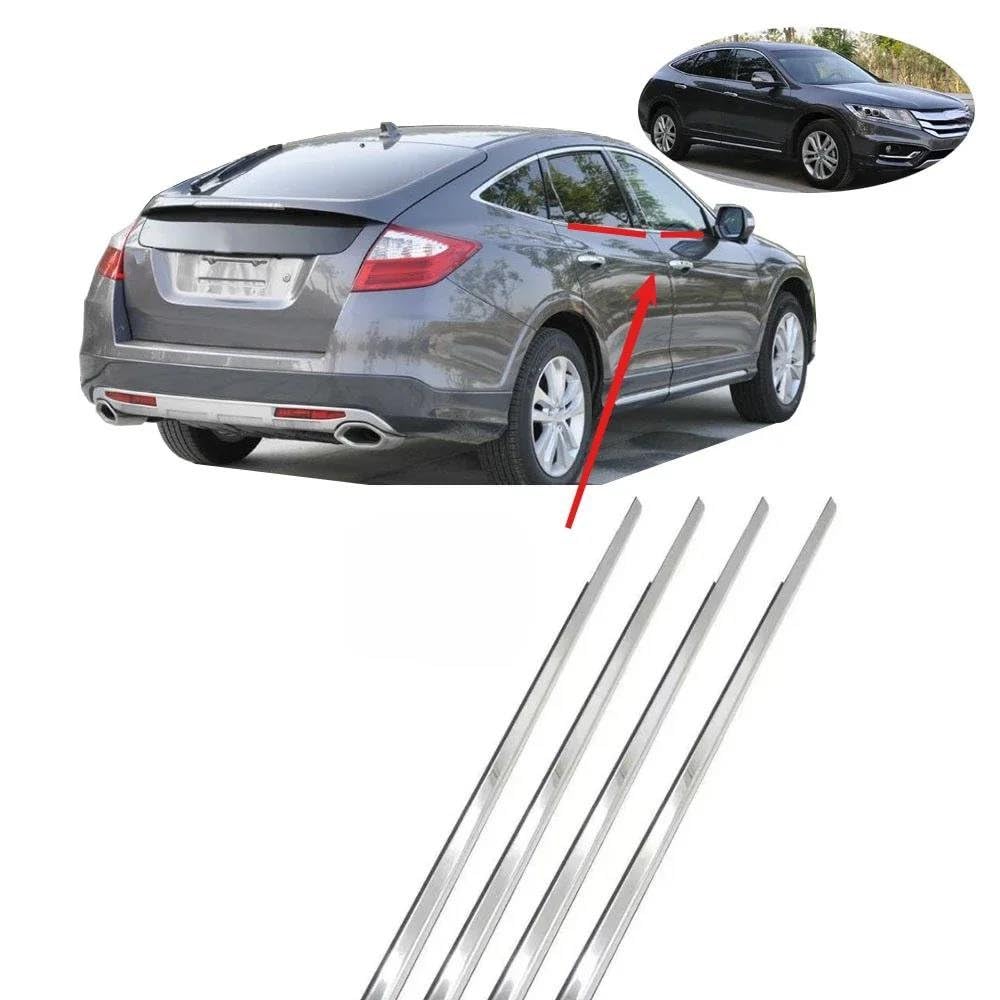 Striscia Tenuta Portiera Kit Da 4 Pezzi In Gomma Vetri Esterni Per Crosstour 2011-2016 72450-TP6-A01 Guarnizione Protettiva 1 Kit Guarnizioni