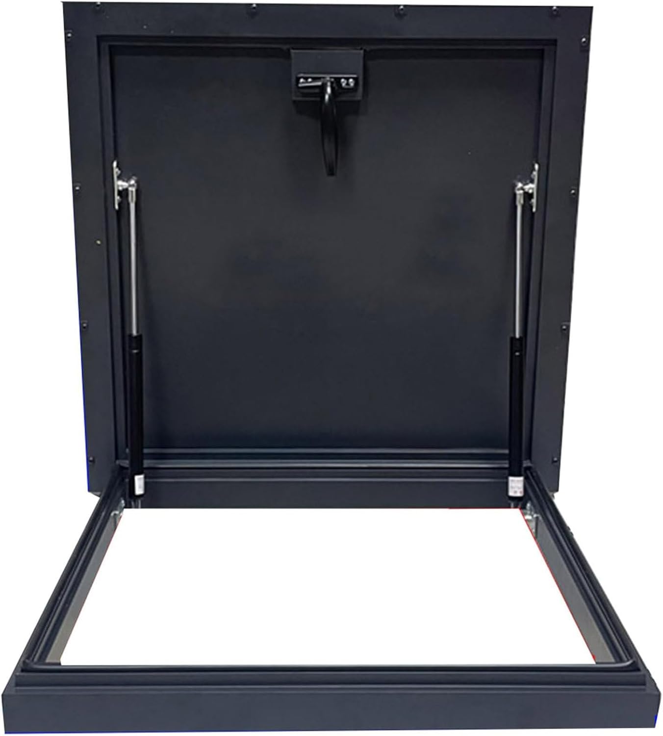 Galvanized Steel Roof Hatch - Powder Coated Security Access Door, 55x55cm Roof Access for Safe Entry, Durable Weatherproof Design, Ideal for Construction & Maintenance