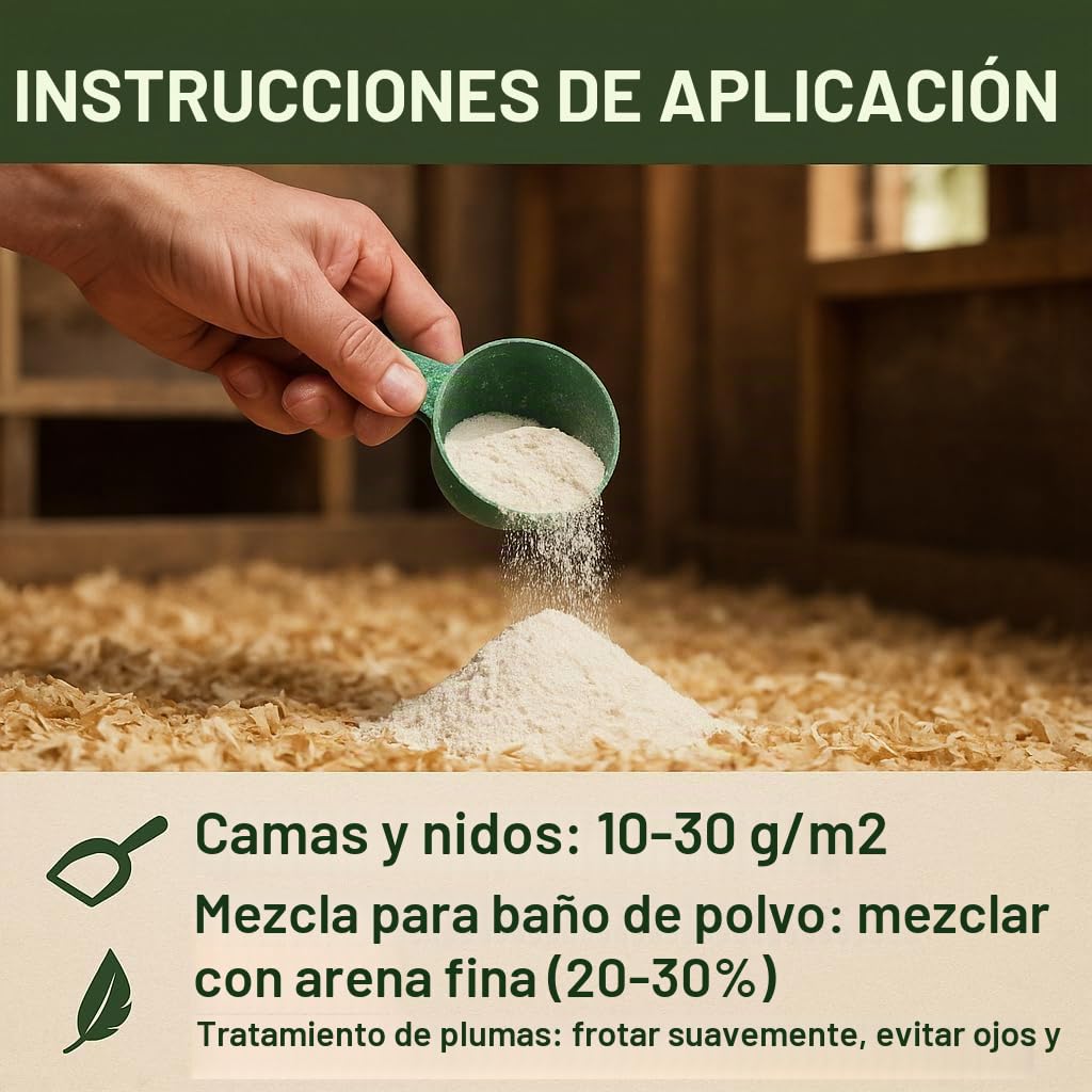 GiDeli Kieselgur 30kg - Tierra de diatomeas para proteger a las gallinas de los parásitos - Polvo de silicato con múltiples posibilidades de aplicación - Polvo natural sin aditivos artificiales