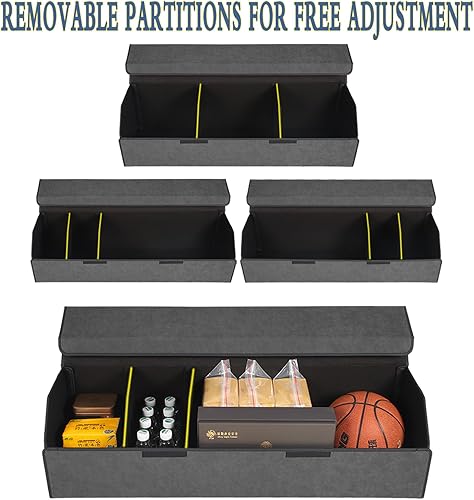 Miniatura 4 de Organizador de maletero para Jeep Grand Cherokee 2021-2025, caja de almacenamiento de cuero Alcántara negra, precisión a medida, maximiza tu