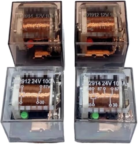 HH8BWL 10pcs JD1912 100A 12V 24V JD1914 JD2912 JD2914 Relay 4/5PIN(JD1912 12V 4P