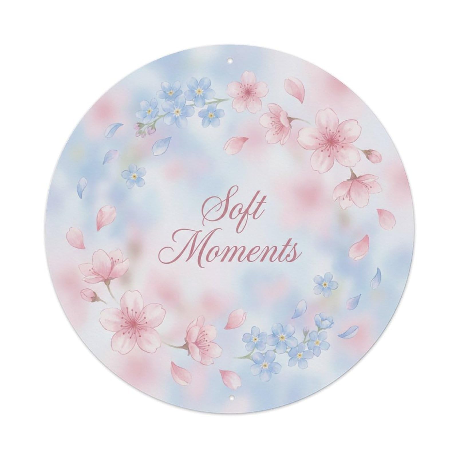 Dreamy She Shed Floral Soft Moments Metal Tin Sign
