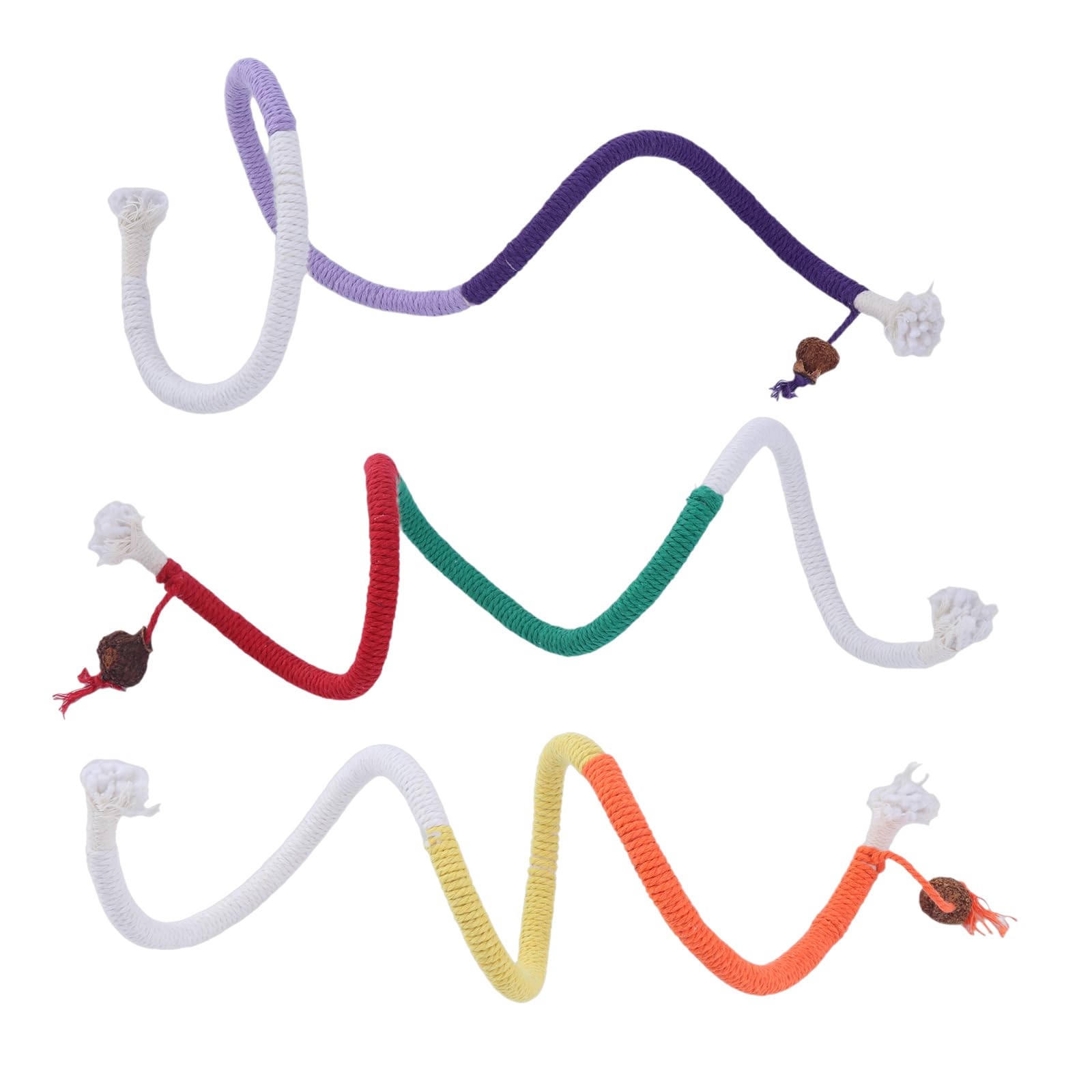 Wegiwuca Natural Cotton Rope Play Toy for Small Cats Safe and Engaging Teeth Grinding Toy Suitable for Indoor Outdoor Nibbling