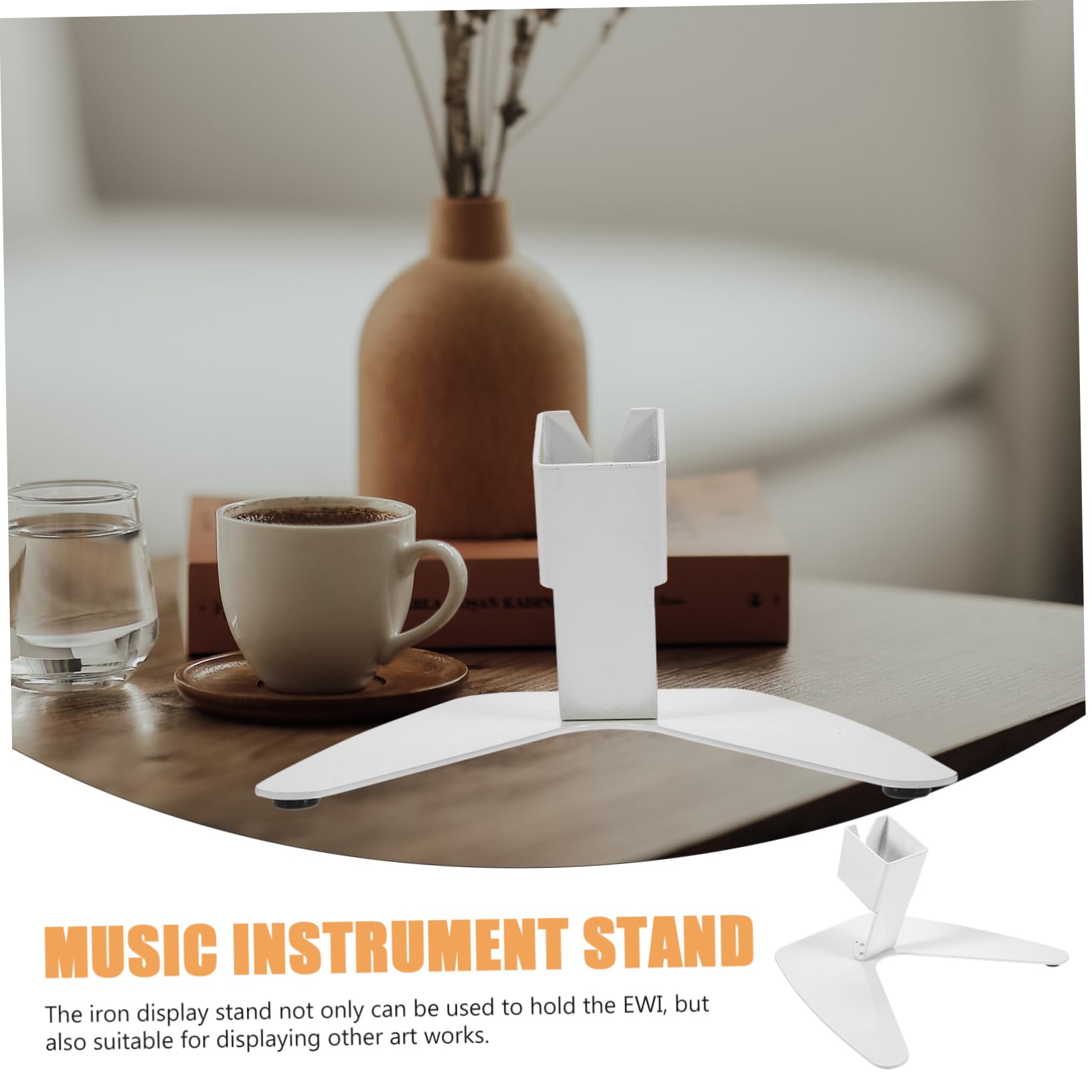 Abaodam Soporte Hierro Para Instrumentos Viento Eléctricos Soporte Resistente Para Exposiciones Almohadilla Flexible Para Evitar Deslizamientos