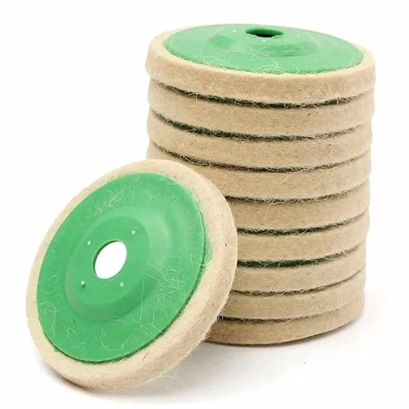 Tarcze Listkowe, Tarcze Polerskie 10 Sztuk 100Mm Okrągła Wełna Polerska Tarcza Polerska Podkładka Filcowa Tarcze Buforowe Grit Flap Disc