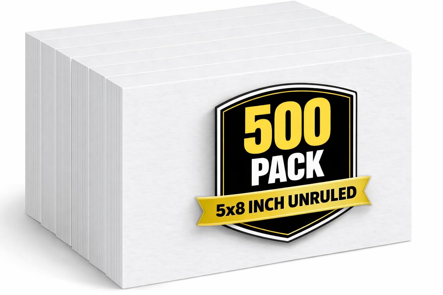 Photo 1 of 1InTheOffice Index Cards 5x8 Blank, Unruled Index Cards, White, 500/Pack