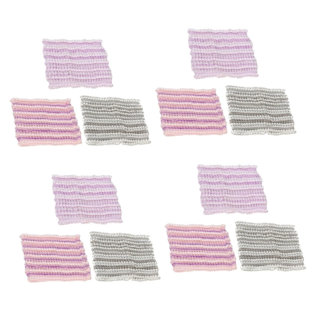 Ipetboom 12piezas Diademas De Maquillaje De Malla Para y Lavado Facial Accesorios De Belleza Suaves y Cómodos Diseños De Moda Color Aleatorio
