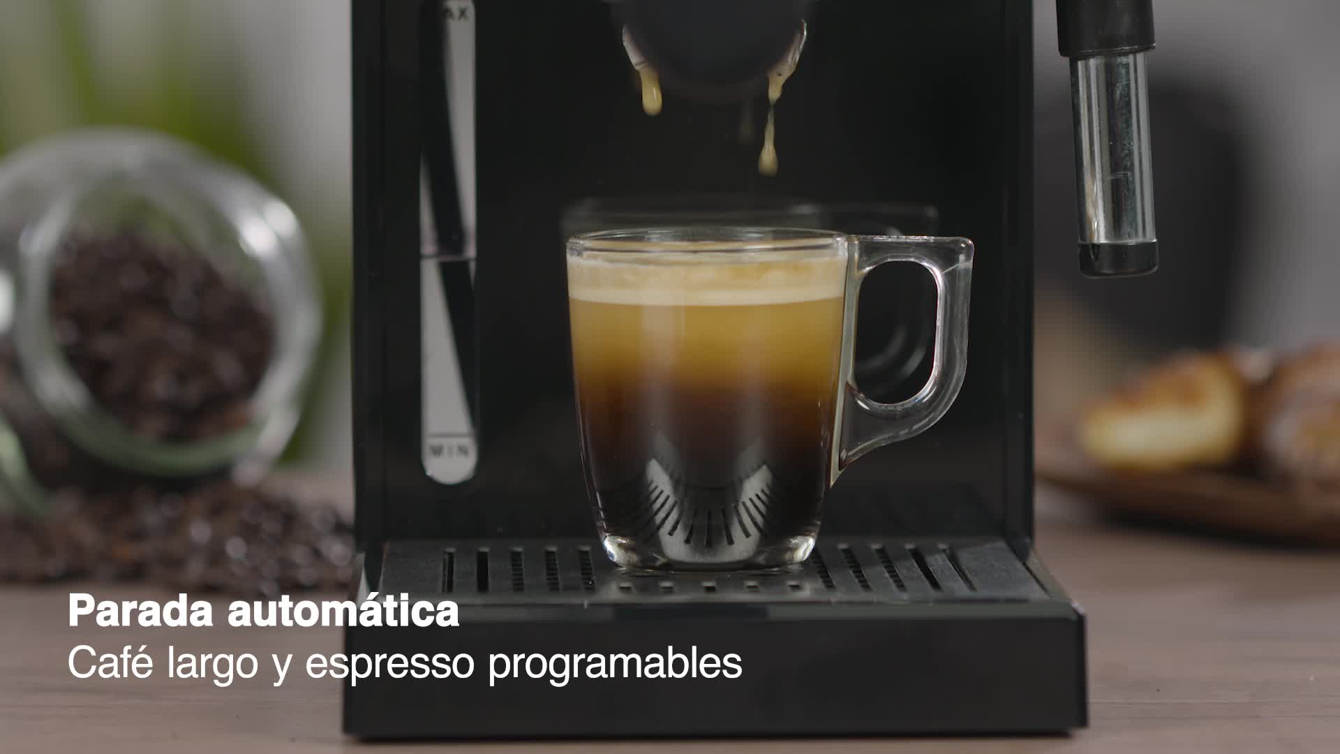 Solac CE4552 Squissita Touch-Cafetera Espresso, 1.5 l, 1050 W, portafiltros  para 1 o 2 cafés, táctil, Parada, Auto-Off, Double Cream, vaporizador,  Cups, Acero Inoxidable, Multicolor : Amazon.es: Hogar y cocina