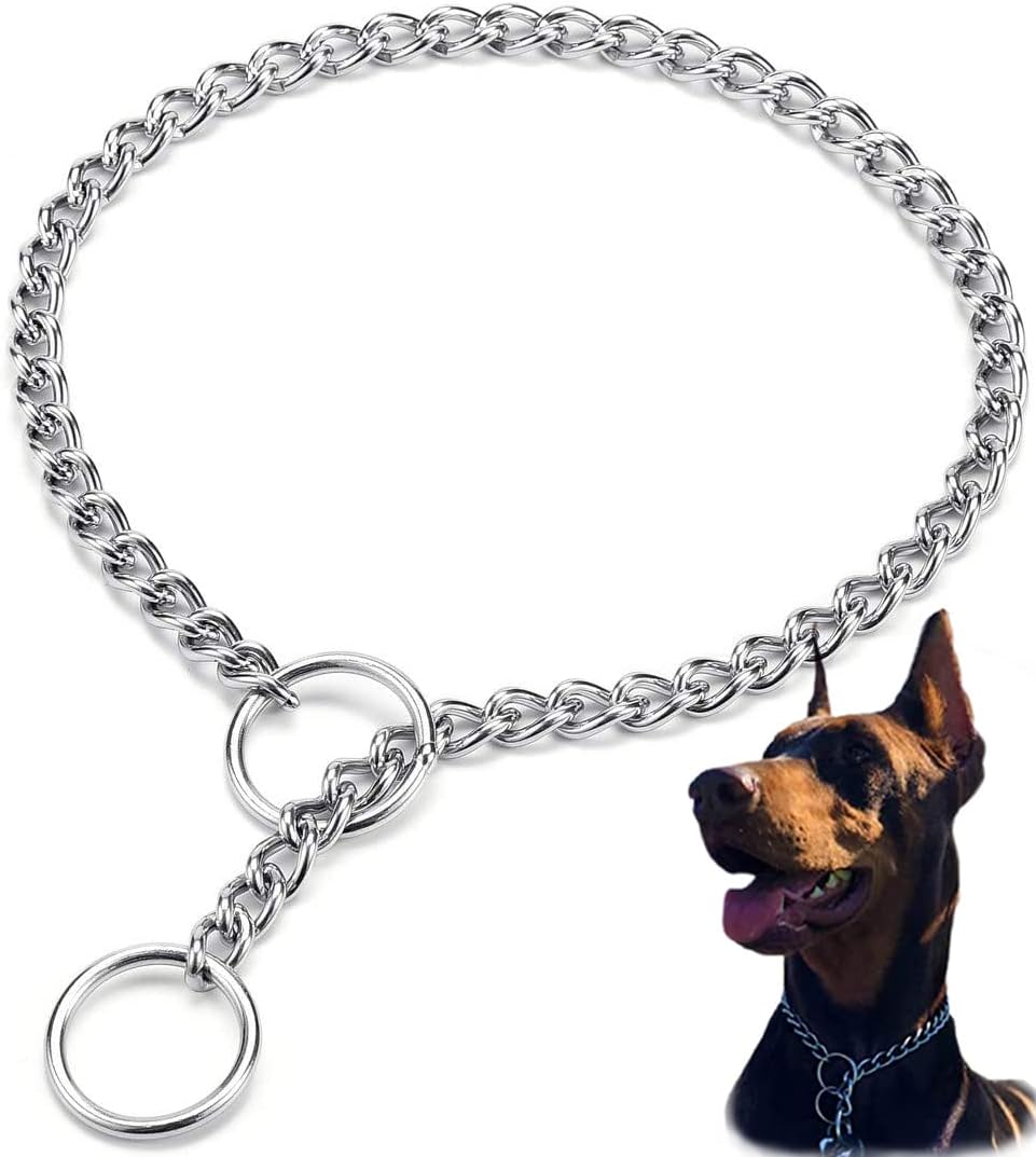 YUANKEXIANG Dog Choke Collar, Slip P Chain, Choke Chain